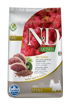 N&D Quinoa DOG Neutered Duck&Broccoli&Asparagus MINI