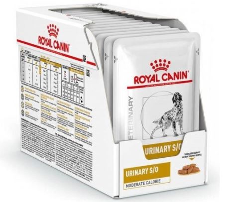 Royal Canin VD Canine Urinary S/O Moderate Calorie Pouch 12x100g