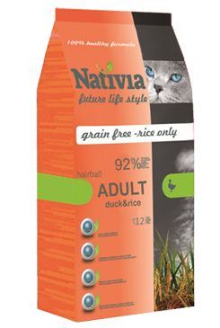 Nativia Cat Adult Duck&Rice Hairball