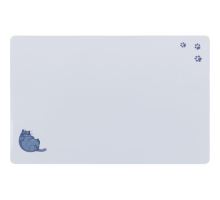Prostírání pro kočky, Fat Cat s tlapkami, 44 x 28 cm, šedá