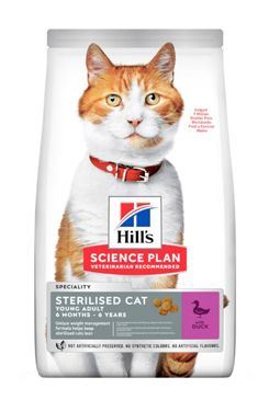 Hill's Feline Dry SP Adult Young Sterilised Cat Duck