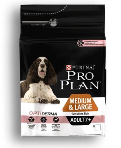 Purina Pro Plan Dog Adult Medium&amp;Large 7+ Sens.Skin
