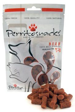 Perrito snacks Beef Nibbles pro psy a kočky 50g