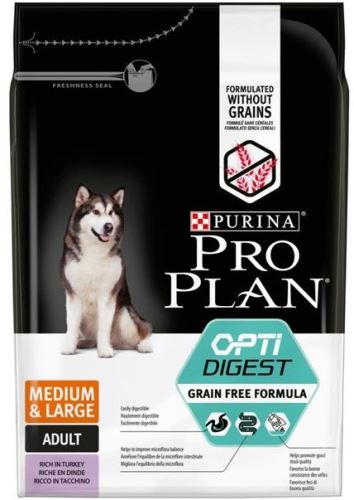 Purina Pro Plan Dog Adult Medium&Largegrain Free krůta 2,5kg