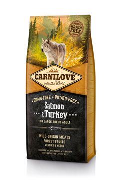 Carnilove Dog Salmon &amp; Turkey for LB Adult  NEW 12kg