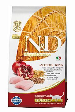 N&amp;D Low Grain CAT Neutered Chicken &amp; Pomegranate