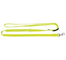 Svítící jogging vodítko USB S-XL 1,85-2,55m/25mm neon žlutá