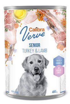Calibra Dog Verve konz.GF Senior Turkey&amp;Lamb 400g