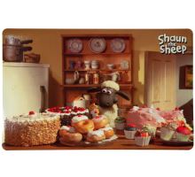Ovečka Shaun prostírání pod misky, fotka Shaun pekař 44x28cm