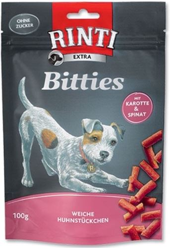 Nepoužívat Rinti Dog pochoutka Extra Mini-Bits karotka + špenát 100g