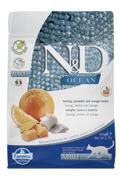 N&amp;D OCEAN CAT GF Adult Herring, Pumpkin &amp; Orange