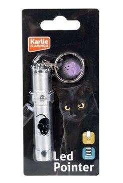 Hračka kočka LED světlo laser motiv MYŠ 8cm KARLIE