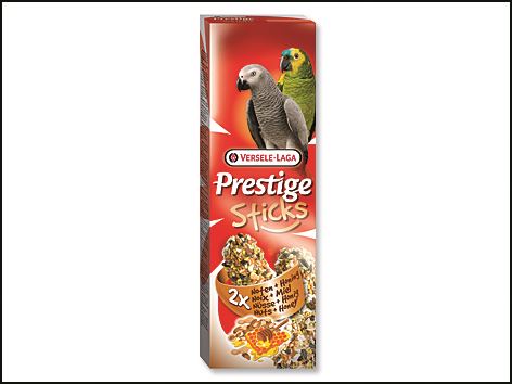 Tyčinky Prestige ořechy a med pro velké papoušky 140g
