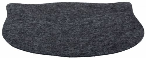 Prostírání ve tvaru kočičí hlavy, plstěné šedé 45 x 37 cm