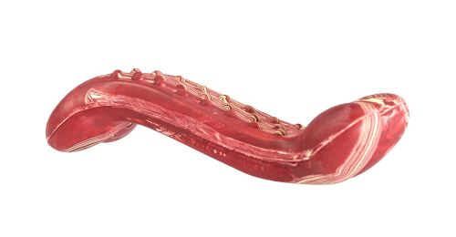 Antibakteriální dentální kost s vůní slaniny HIP HOP přírodní guma 16,5 cm