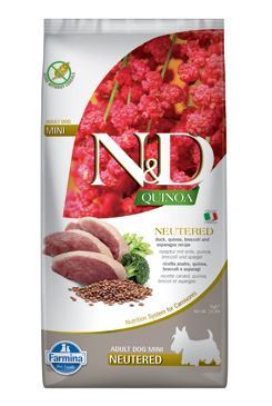 N&amp;D Quinoa DOG Neutered Duck&amp;Broccoli&amp;Asparagus MINI
