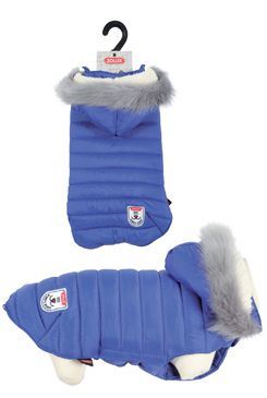 Obleček prošívaná bunda pro psy URBAN modrá