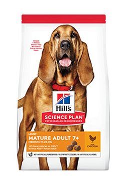 Hill&#39;s Can.Dry SP Mature Adult7+ Light Med.Chicken14kg