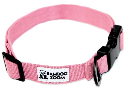 Bamboo Zoom Obojek pro psy růžový