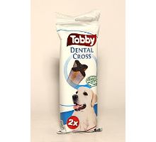 Pochoutka dentální TOBBY DENTAL CROSS L 100g 2ks