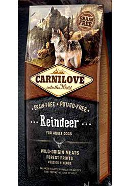 Carnilove Dog Reindeer for Adult  NEW 12kg