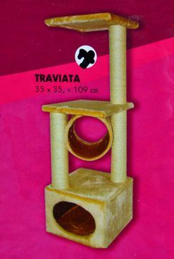 Škrábadlo Traviata 35x35x109 cm
