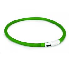 Beeztees Obojek Dogini silikonový  s USB připojením zelený 70x1cm