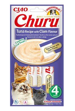 Churu Cat Tuna Recipe with Clam Flavour 4x14g