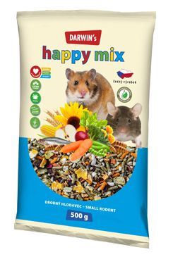 Darwin drobný hlodavec happy mix 500g