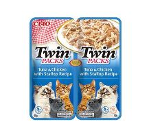 Churu Cat Twin Packs Tuna&amp;Chick&amp;Scallop in Broth 2x40g