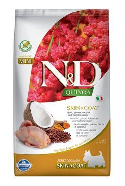 N&amp;D Quinoa DOG Skin &amp; Coat Quail &amp; Coconut Mini 2,5kg