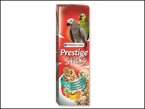 Tyčinky Prestige exotické ovoce pro velké papoušky 140g