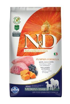 N&D GF Pumpkin DOG Adult M/L Lamb & Blueberry