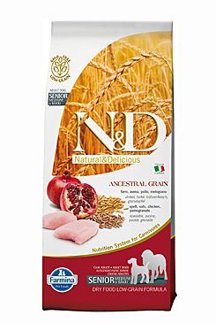 N&amp;D LG DOG Senior M/L Chicken&amp;Pomegr 12kg