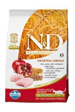 N&D Low Grain CAT Neutered Chicken & Pomegranate