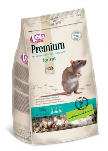 LOLO PREMIUM krmivo pro potkany 750 g sáček