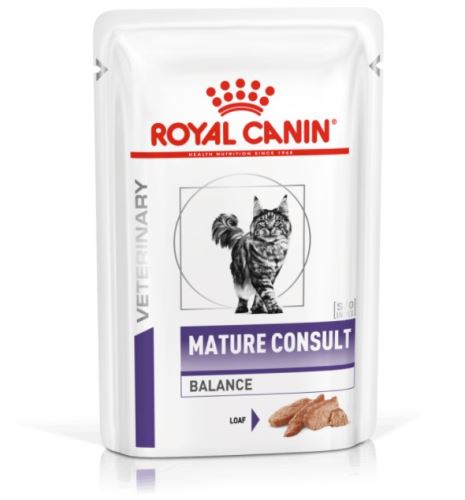Royal Canin VED Cat Mature Consult  BALANCE LOAF kapsičky 12x85g