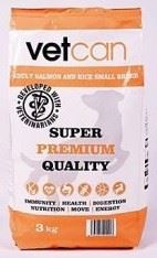 Vetcan Adult Salmon&amp;Rice Small Breed 3kg