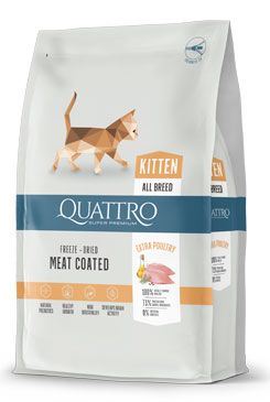 QUATTRO Cat Dry Premium all Breed Kitten Drůbež