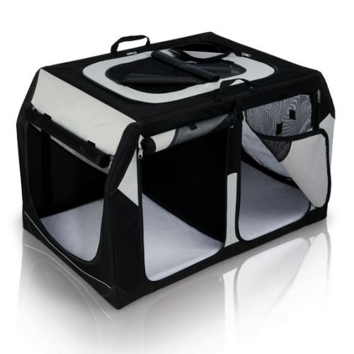 Transpor.nylon. box Vario DOUBLE 91x60x61/57 cm černo-šedý