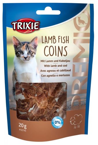 PREMIO Lamb Fish Coins - mince s jehněčím a treskou 20g
