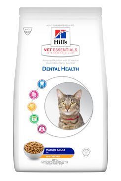 Hill&#39;s Feline Dry VE Mature Adult Dental Chicken
