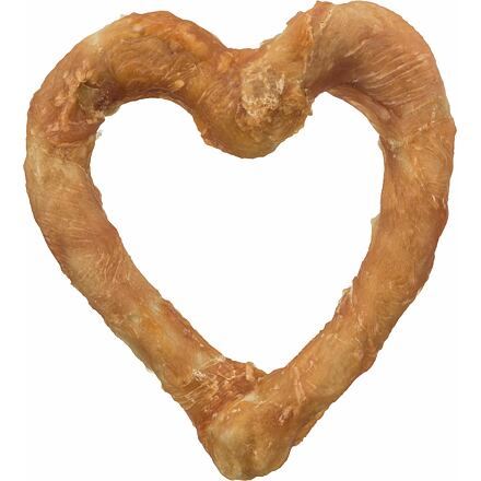 Denta Fun Chicken Heart, srdce z buvolí kůže balené kuřecím masem 14cm, 125g