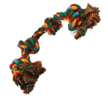 Uzel DOG FANTASY bavlněný barevný 4 knoty 60 cm