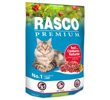 Rasco Premium Cat  Kibbles Sterilized, Beef, Cranberries,  Nasturtium 400g