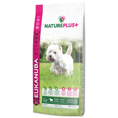 EUKANUBA Nature Plus+ Adult Small Breed Rich in freshly frozen Lamb