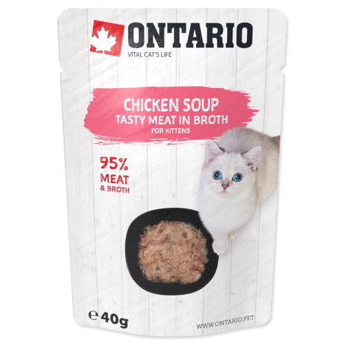 ONTARIO Kitten Soup Chicken, Carrot & Rice 40g