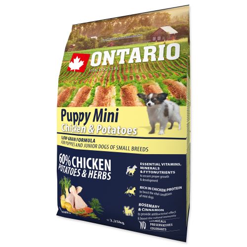 ONTARIO Puppy Mini Chicken & Potatoes & Herbs