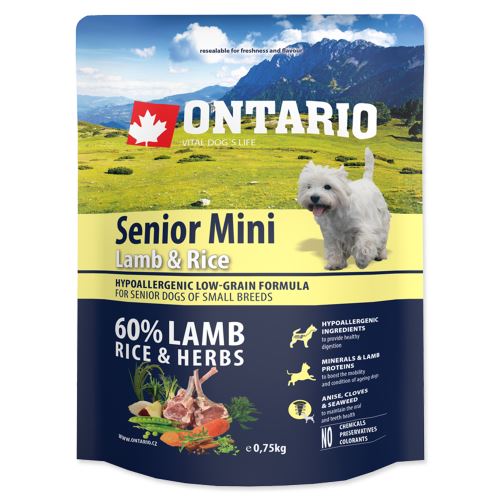 ONTARIO Senior Mini Lamb &amp; Rice