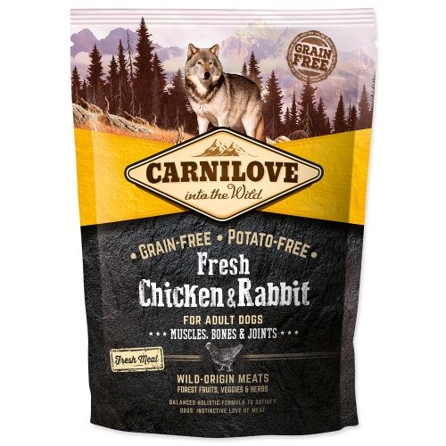 CARNILOVE Fresh Chicken &amp; Rabbit Muscles, Bones &amp; Joints for Adult dogs
